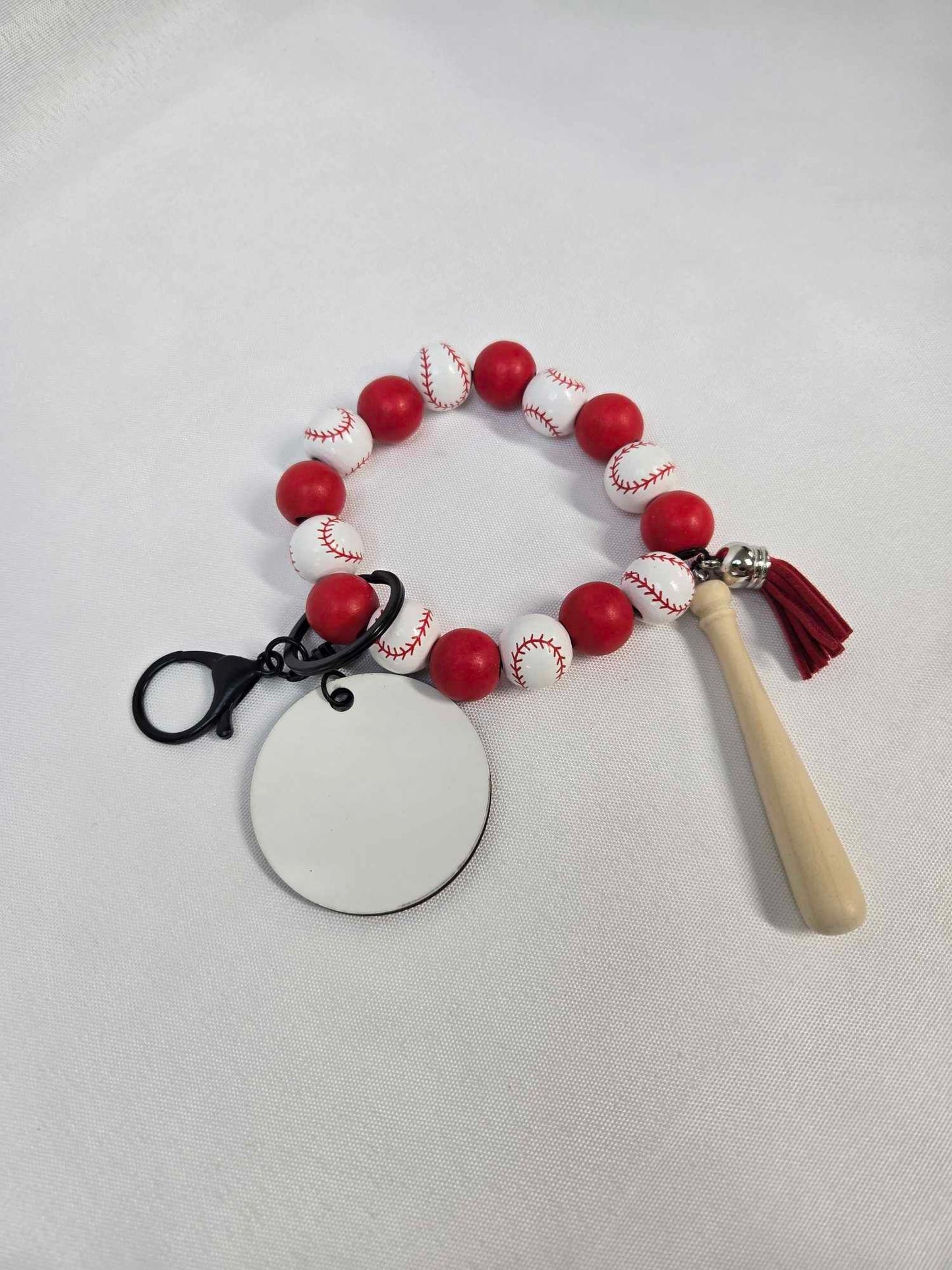 Baseball and Softball Bracelet Keychain