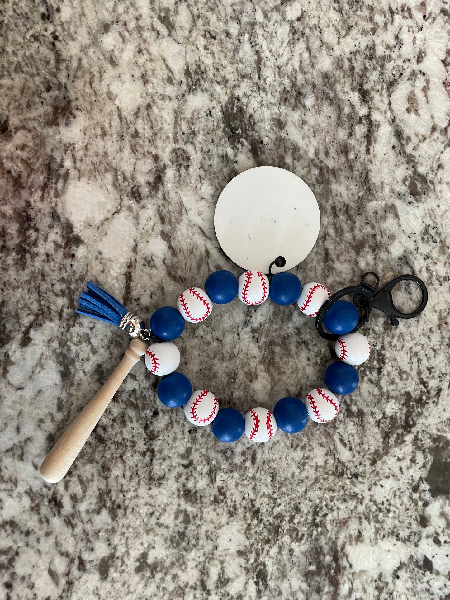 Baseball and Softball Bracelet Keychain
