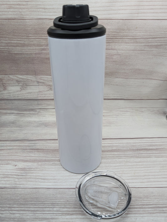 20oz Sport Bottles w 2 Lids - Blank for Sublimation