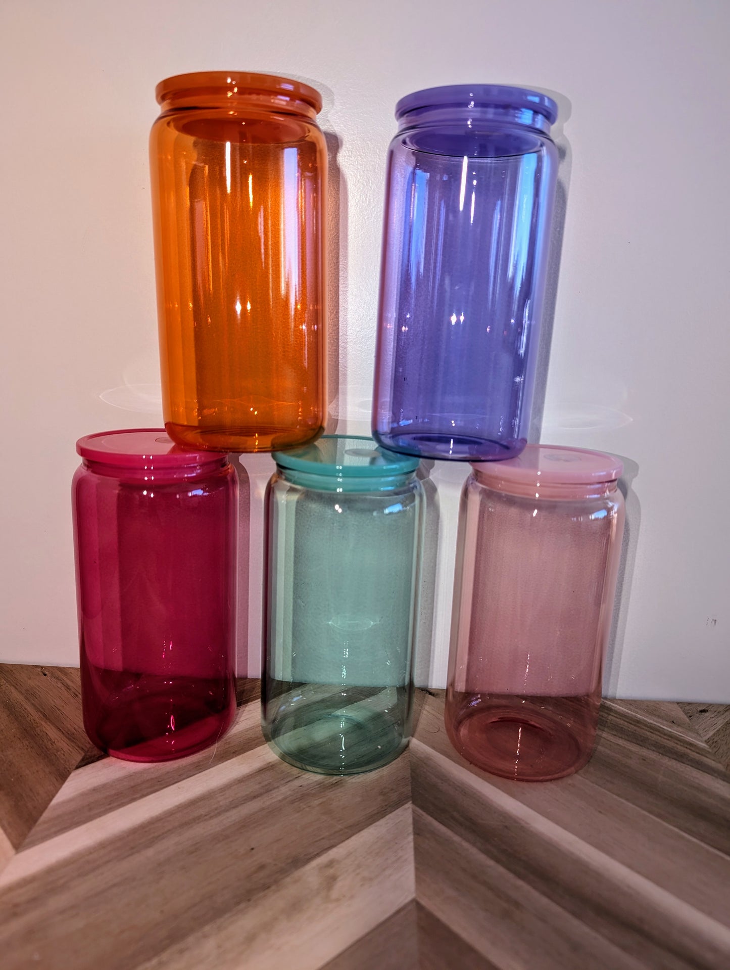 16oz Glass 'Jelly' - Blank for Sublimation