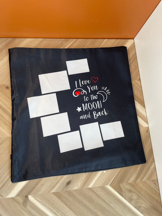 Pillowcase - Love to the Moon and Back - Blank for Sublimation